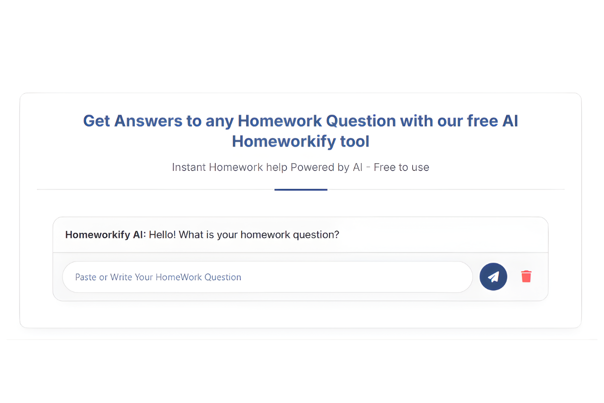 Homeworkify Homepage
